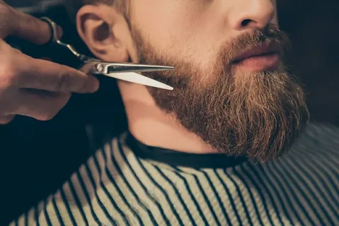 beard and hair cut